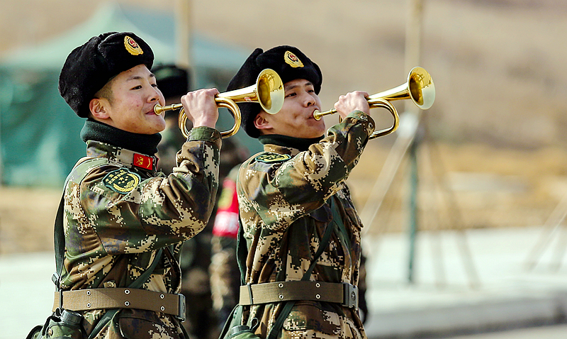 開訓(xùn)！武警甘肅省總隊(duì)拉開新年度軍事訓(xùn)練戰(zhàn)幕（組圖）