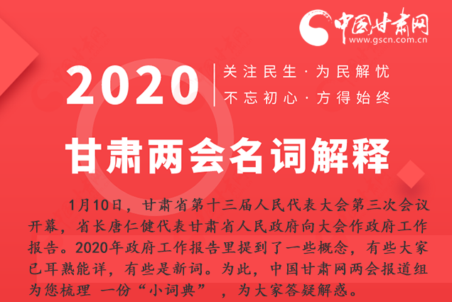 2020甘肅兩會|漲知識！政府工作報告23個新名詞，最全解釋來了