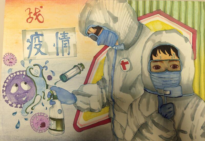“疫情當前，孩子們有‘畫’說”作品展播（三十五）
