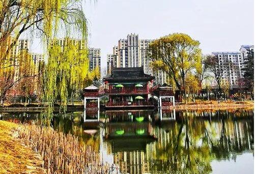 天水馬跑泉公園，這滿園春色似美人的嫣然一笑般撩人