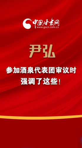 【2022甘肅兩會·圖解】尹弘書記參加酒泉代表團(tuán)審議時(shí)強(qiáng)調(diào)了這些！