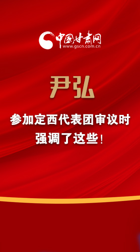 【2022甘肅兩會·圖解】尹弘書記參加定西代表團(tuán)審議時(shí)強(qiáng)調(diào)了這些！