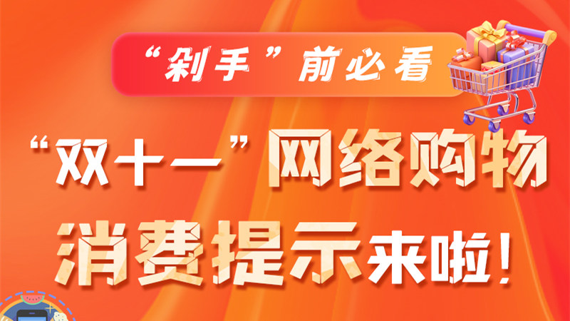 圖解|“剁手”前必看 “雙十一” 網(wǎng)絡(luò)購物消費提示來啦！