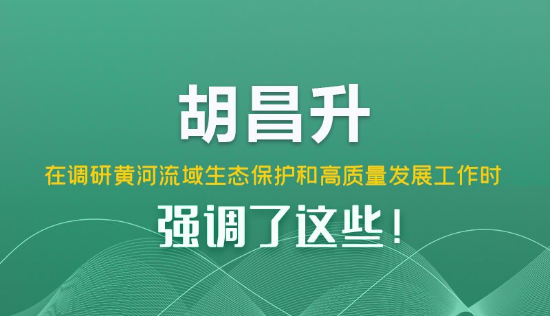 圖解|胡昌升在調(diào)研黃河流域生態(tài)保護(hù)和高質(zhì)量發(fā)展工作時(shí)強(qiáng)調(diào)了這些！