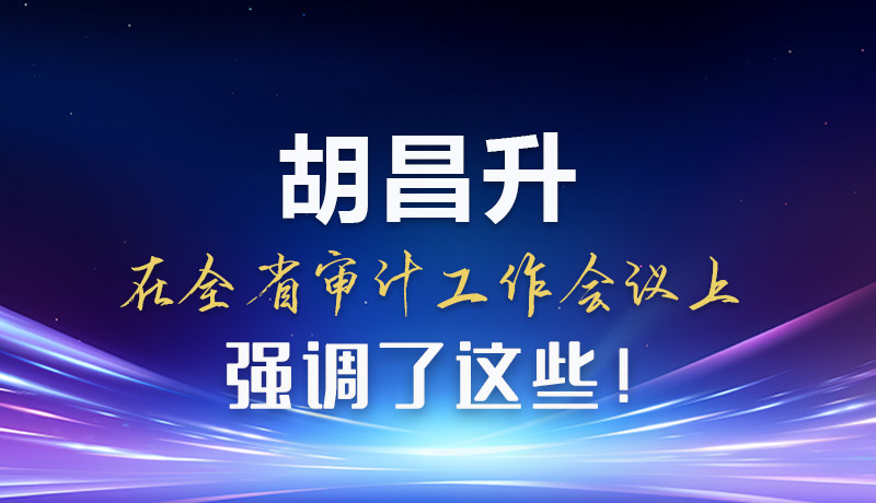 圖解|胡昌升在全省審計(jì)工作會議上強(qiáng)調(diào)了這些！