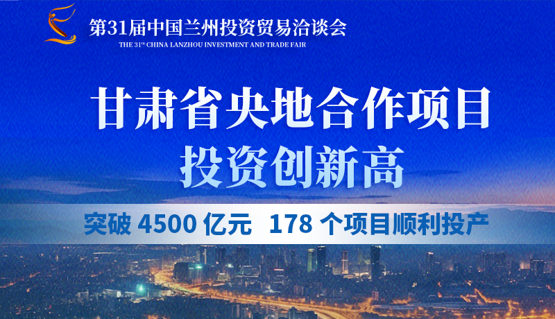 甘肅省央地合作項目投資創(chuàng)新高：突破 4500 億元，178個項目順利投產(chǎn)