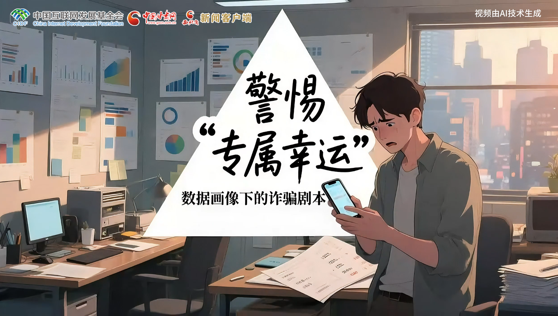 【甘快看】e法耀隴原|AI視頻 警惕“專屬幸運”數(shù)據畫像下的詐騙劇本殺